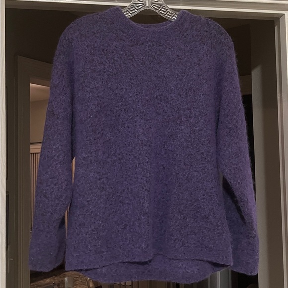 & Other Stories Alpaca Blend Round Neck Purple Sweater, XS - Picture 6 of 16
